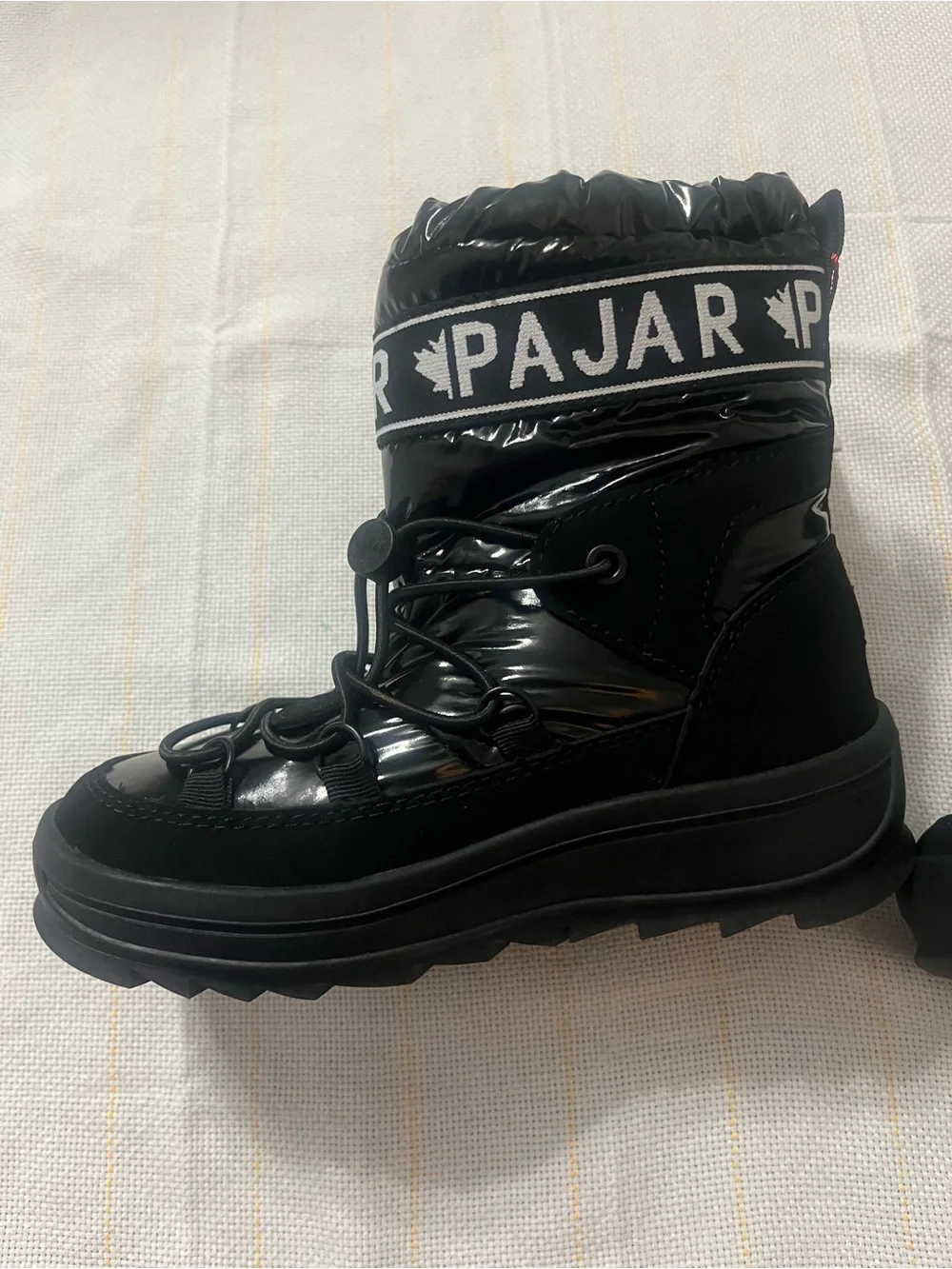 Pajar Women's Black Logo-Trim Winter Boots